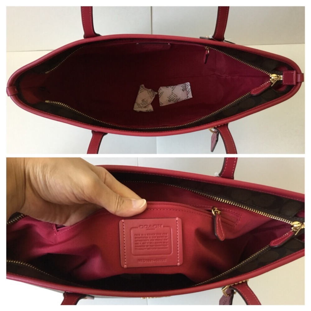 🌷Coach City ZIP Tote In Signature NWT. - Picture 4 of 8